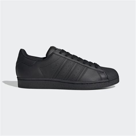 Adidas black superstar sneakers